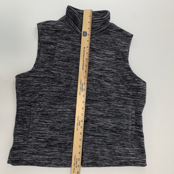 Kim Rogers Vests Lot of Two ~ Chocolate Brown & Heathered Grey ~ Size Large - Picture 3 of 9